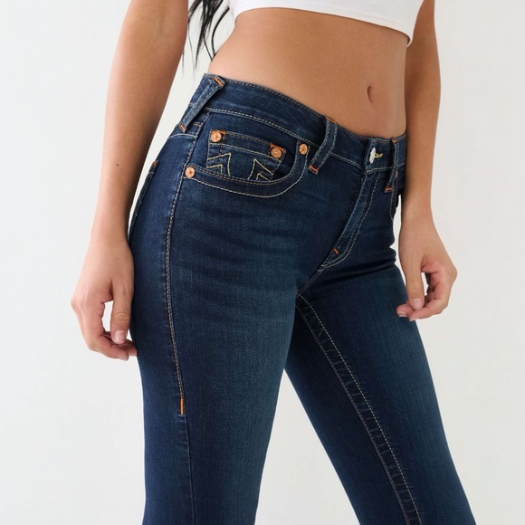 Like New! [True Religion] Jennie Curvy Mid Rise Dark Skinny Jeans | 27 Small 4 - Picture 7 of 16